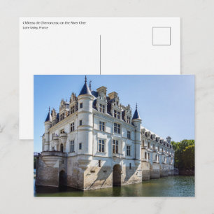 Chateau de Chenonceau im Loire-Tal - Frankreich Postkarte