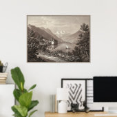 Chateau de Chillon, Genfersee, Schweiz Poster (Heimbüro)