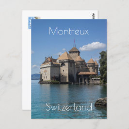 Chateau de Chillon in Montreux, Schweiz Postkarte