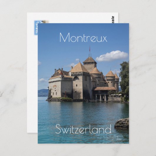 Chateau de Chillon in Montreux, Schweiz Postkarte (Vorne/Hinten)