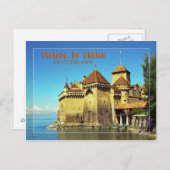 Château de Chillon Postkarte (Vorne/Hinten)