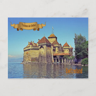 Chateau de Chillon, Schweiz Postkarte