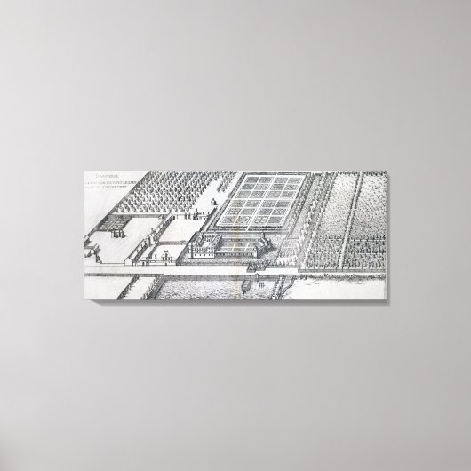 Chateau de Dampierre, Aussicht auf das Anwesen, vo Leinwanddruck (Vorderseite)