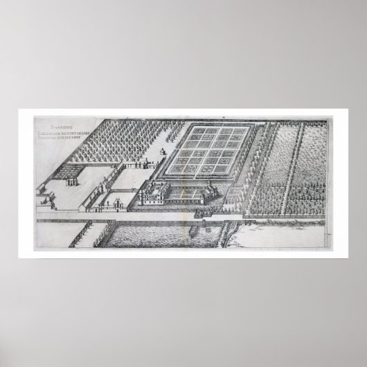 Chateau de Dampierre, Aussicht auf das Anwesen, vo Poster (Vorne)