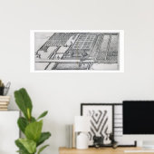Chateau de Dampierre, Aussicht auf das Anwesen, vo Poster (Heimbüro)