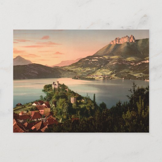 Chateau de Duingt, Annecy, Frankreich Postkarte (Vorderseite)