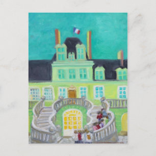 Chateau de Fontainebleau Fantasy Postkarte
