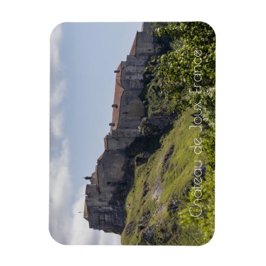 Château de Joux, Doubs, Frankreich Magnet (Vertikal)