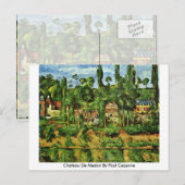 Chateau de Medan von Paul Cezanne Postkarte (Vorne/Hinten)