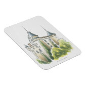 Chateau de Mercues, Frankreich Magnet (Rechte Seite)