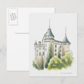 Chateau de Mercues, Frankreich Postkarte (Vorne/Hinten)
