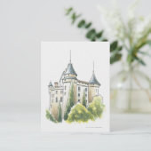 Chateau de Mercues, Frankreich Postkarte (Stehend Vorderseite)