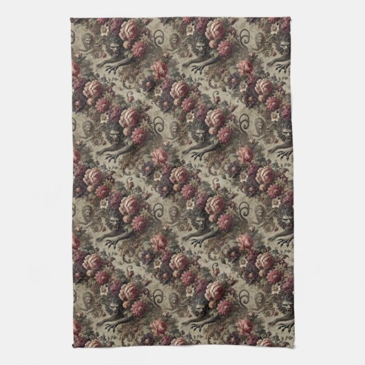 Château des Loups - Gotisch Viktorianisch Geschirrtuch (Vertikal)