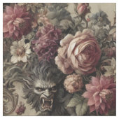 Château des Loups - Gotische Erklärung Tile Stoff (Nahaufnahme)