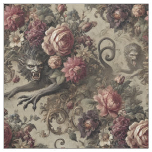 Château des Loups - Gotische Erklärung Tile Stoff