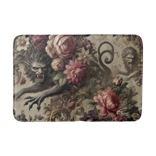 Château des Loups - Gotisches Barock Werewolf Badematte (Vorderseite)