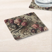 Château des Loups - Gotisches Barock Werewolf Pill Rechteckiger Pappuntersetzer (angewinkelt)