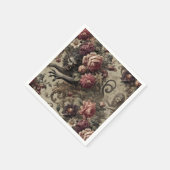 Château des Loups - Gotisches Barock Werewolf Serviette (Ecke)