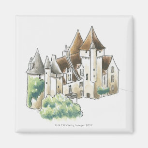 Chateau-DES Milandes, Frankreich Magnet