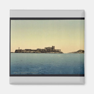 Chateau d'If, von der See, Marseilles, Frankreich Magnet
