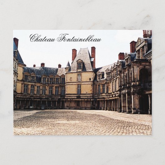 Chateau Fontainebleau, Frankreich Postkarte (Vorderseite)