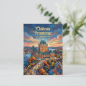 Château Frontenac Kanada Postkarte (Stehend Vorderseite)