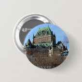 Château Frontenac, Québec, Kanada Button (Vorne & Hinten)