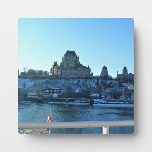 Chateau Frontenac, Quebec, Kanada Fotoplatte (Vorderseite)