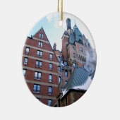 Chateau Frontenac, Quebec, Kanada Keramik Ornament (Rechts)