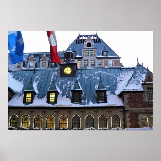 Chateau Frontenac, Quebec, Kanada Poster (Vorne)