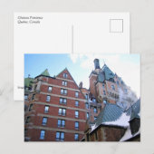Chateau Frontenac, Quebec, Kanada Postkarte (Vorne/Hinten)