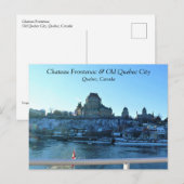 Chateau Frontenac, Quebec, Kanada Postkarte (Vorne/Hinten)