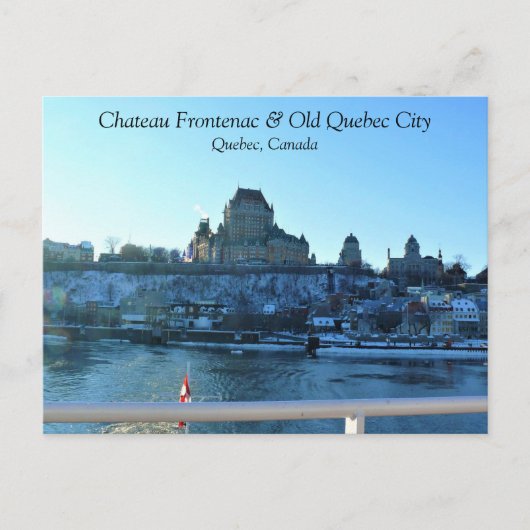 Chateau Frontenac, Quebec, Kanada Postkarte (Vorderseite)