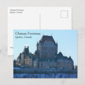 Chateau Frontenac, Quebec, Kanada Postkarte (Vorne/Hinten)