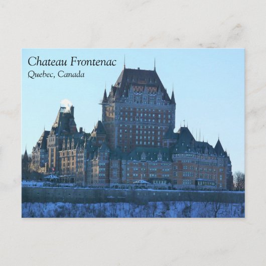 Chateau Frontenac, Quebec, Kanada Postkarte (Vorderseite)