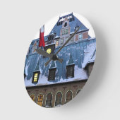 Chateau Frontenac, Quebec, Kanada Runde Wanduhr (Winkel)
