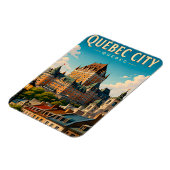Château Frontenac Québec Stadt Magnet (Linke Seite)