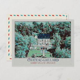 Château-Gaillard im Loire-Tal, Frankreich Postkarte