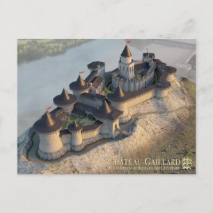 Château-Gaillard, watching over Petit Andely, Postkarte