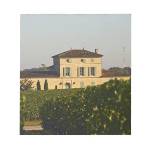 Chateau Lafleur Petrus und Weinberg, in Pomerol, Notizblock