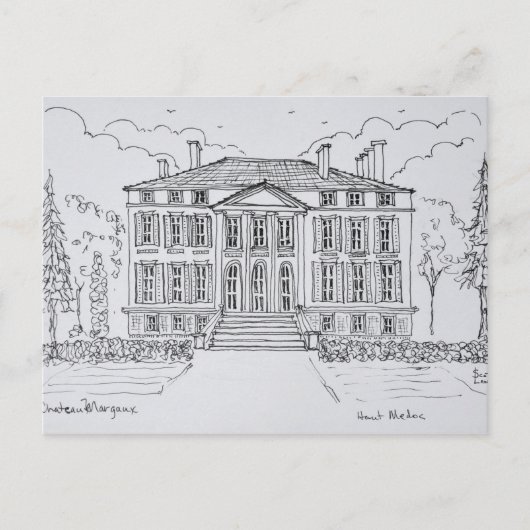 Chateau Margaux | Bordeaux, Frankreich Postkarte (Vorderseite)