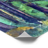 Chateau Noir von Paul Cezanne Poster (Ecke)