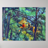 Chateau Noir von Paul Cezanne Poster (Vorne)
