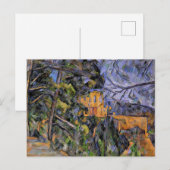 Chateau Noir von Paul Cezanne Postkarte (Vorne/Hinten)