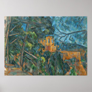 Chateau Pauls Cezanne   Noir, 1900-04 (Öl auf Poster