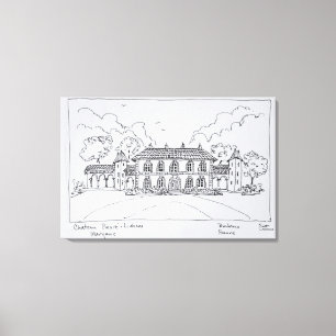 Chateau Prieure-Lichine, Margaux, Bordeaux Leinwanddruck