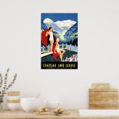 CHATEAU SEE LOUISE Frauen Kanadische Rockies Reise Poster (Küche)