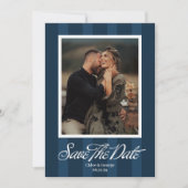Chateau Stripe Foto Save-the-Date Save The Date (Vorderseite)