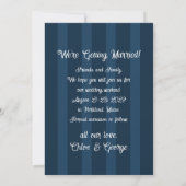 Chateau Stripe Foto Save-the-Date Save The Date (Rückseite)