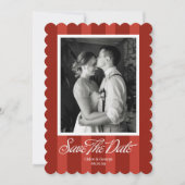 Chateau Stripe Foto Save-the-Date Save The Date (Vorderseite)
